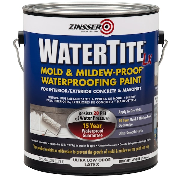 Zinsser Zinsser WaterTite White Smooth Waterproofing Paint 1 gal 270267 - main